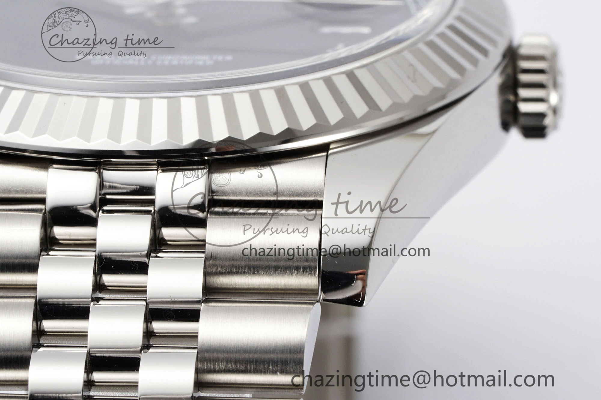 Datejust 126334 41mm Jubilee 904L SS SS Blue Moissanite Clean VR3235