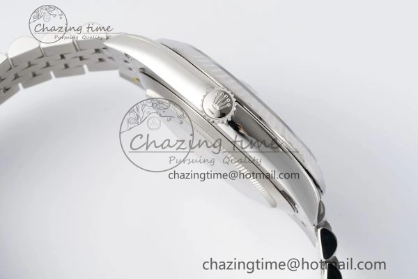 Datejust 126334 41mm Jubilee 904L SS SS Grey Moissanite Clean VR3235