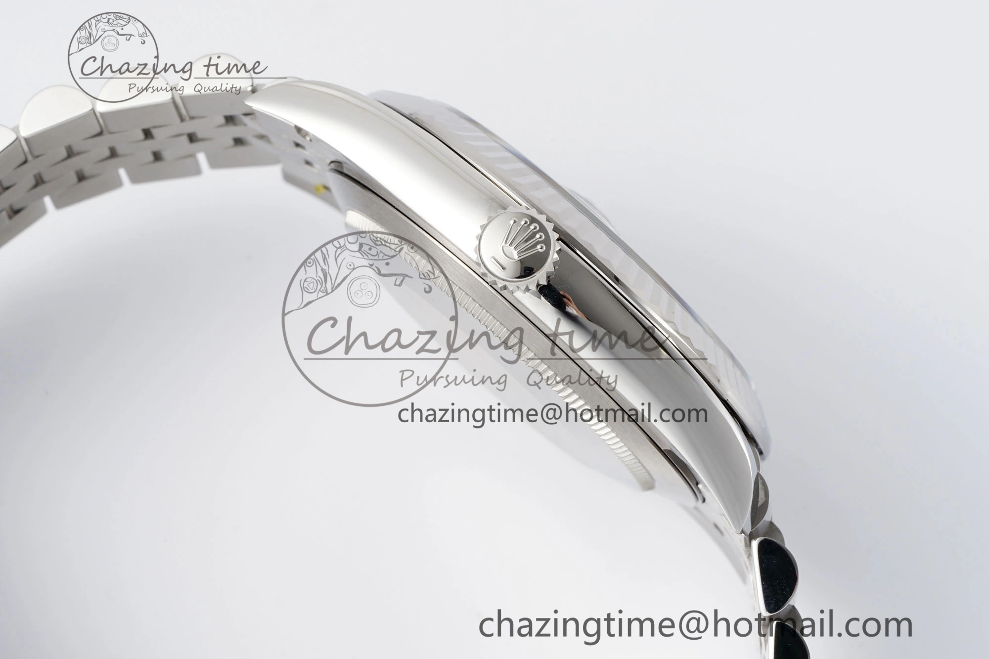 Datejust 126334 41mm Jubilee 904L SS SS Grey Moissanite Clean VR3235