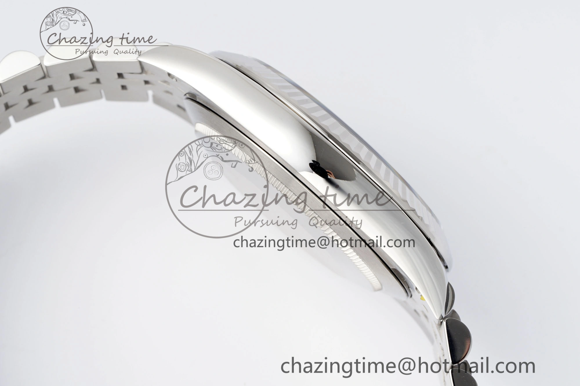Datejust 126334 41mm Jubilee 904L SS SS Grey Moissanite Clean VR3235