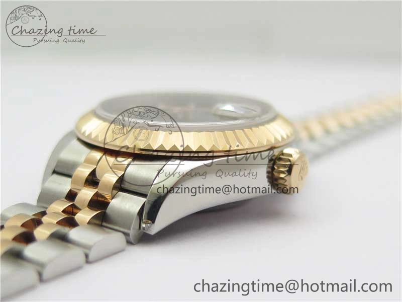 Datejust 28mm 279173 SS RG BP Maker Best Edition Black Dial on SS RG Jubilee Bracelet ETA2671