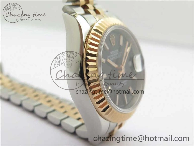 Datejust 28mm 279173 SS RG BP Maker Best Edition Black Dial on SS RG Jubilee Bracelet ETA2671