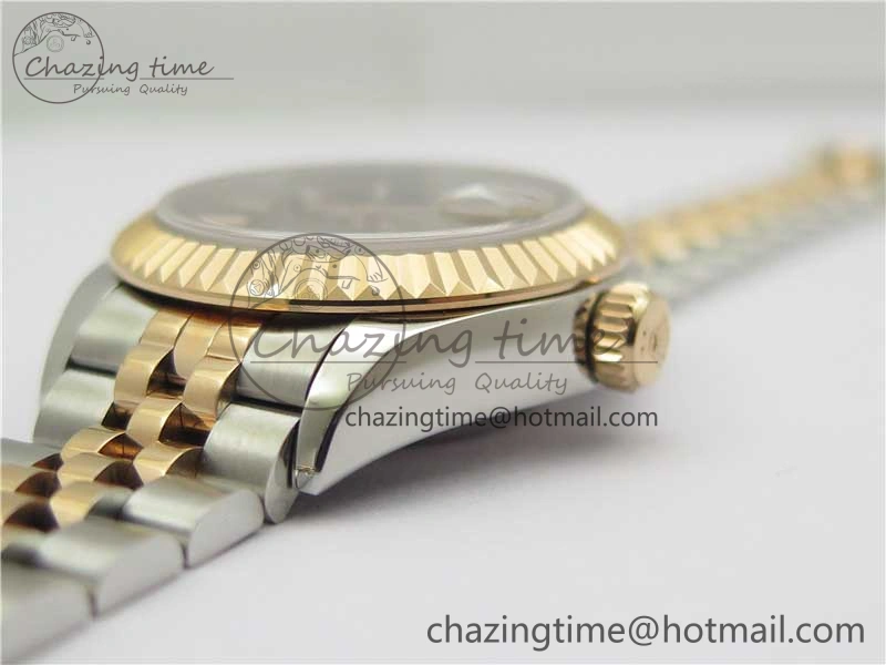 Datejust 28mm 279173 SS RG BP Maker Best Edition Dark Gray Dial on SS RG Jubilee Bracelet ETA2671