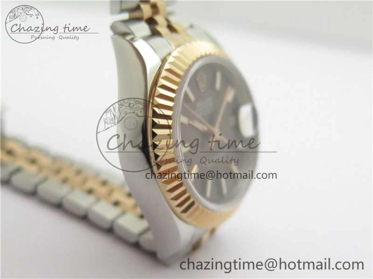 Datejust 28mm 279173 SS RG BP Maker Best Edition Dark Gray Dial on SS RG Jubilee Bracelet ETA2671