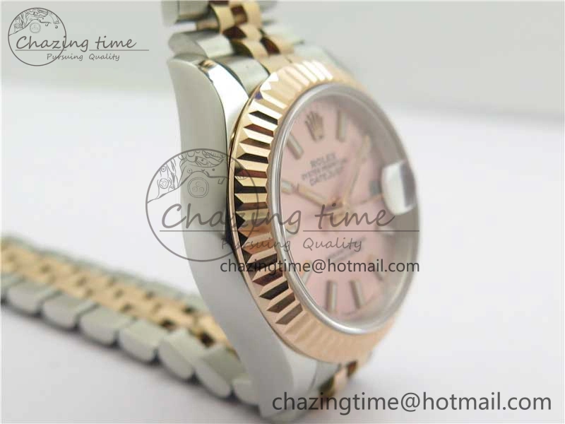 Datejust 28mm 279173 SS RG BP Maker Best Edition Pink Dial on SS RG Jubilee Bracelet ETA2671