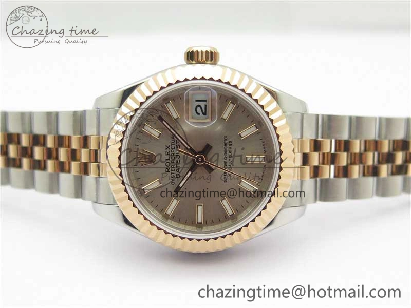Datejust 28mm 279173 SS RG BP Maker Best Edition Silver Dial on SS RG Jubilee Bracelet ETA2671