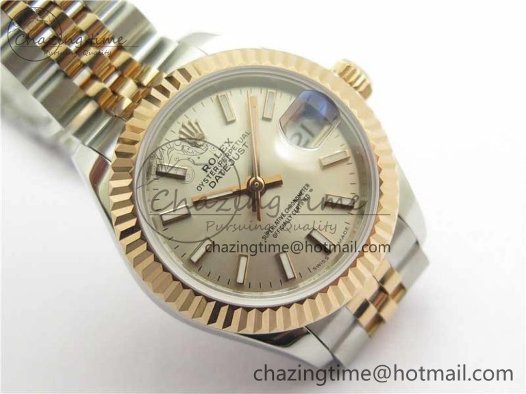 Datejust 28mm 279173 SS RG BP Maker Best Edition Silver Dial on SS RG Jubilee Bracelet ETA2671