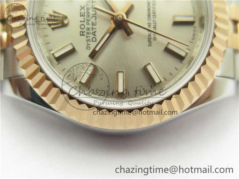 Datejust 28mm 279173 SS RG BP Maker Best Edition Silver Dial on SS RG Jubilee Bracelet ETA2671