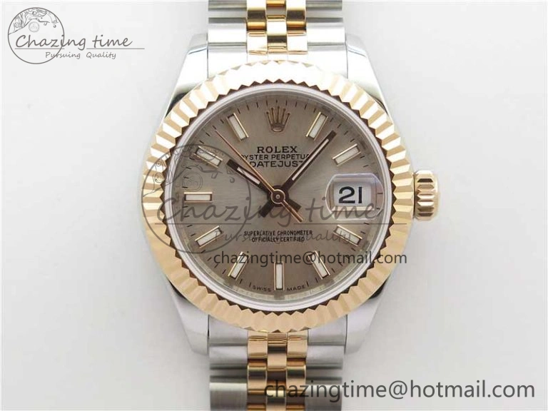 Datejust 28mm 279173 SS RG BP Maker Best Edition Silver Dial on SS RG Jubilee Bracelet ETA2671