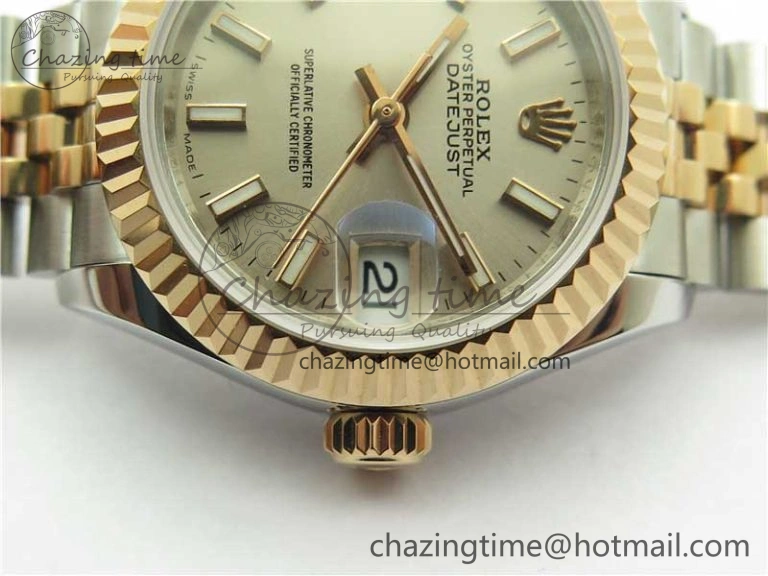 Datejust 28mm 279173 SS RG BP Maker Best Edition Silver Dial on SS RG Jubilee Bracelet ETA2671