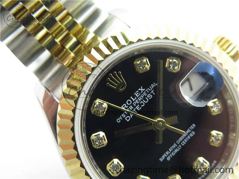 Datejust 28mm 279173 SS YG BP Maker Best Edition Black Crystal Dial on SS YG Jubilee Bracelet ETA2671