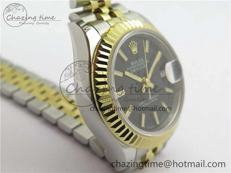 Datejust 28mm 279173 SS YG BP Maker Best Edition Black Dial on SS YG Jubilee Bracelet ETA2671