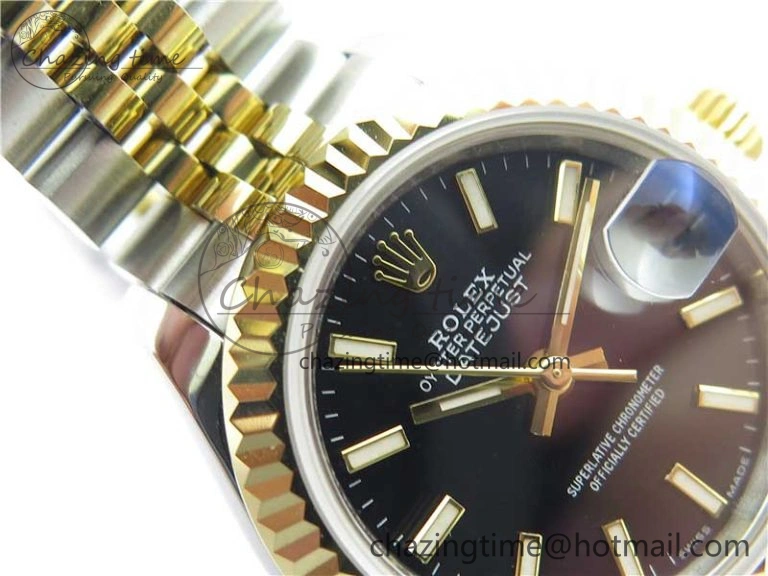 Datejust 28mm 279173 SS YG BP Maker Best Edition Black Dial on SS YG Jubilee Bracelet ETA2671