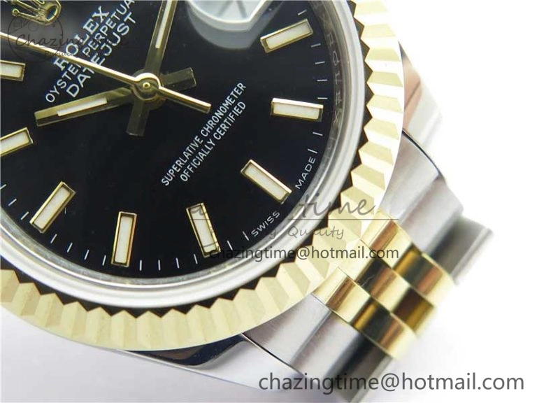 Datejust 28mm 279173 SS YG BP Maker Best Edition Black Dial on SS YG Jubilee Bracelet ETA2671