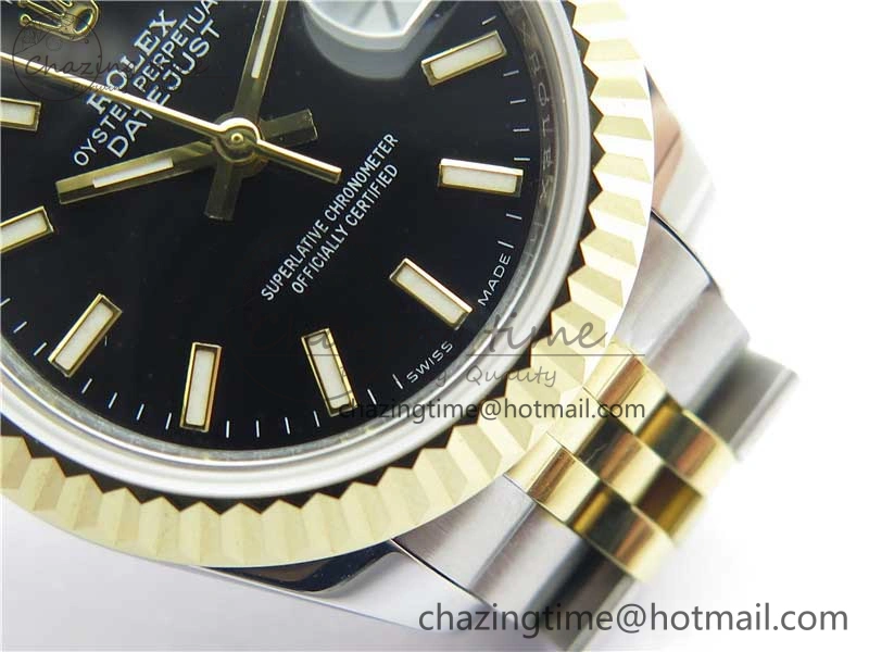 Datejust 28mm 279173 SS YG BP Maker Best Edition Black Dial on SS YG Jubilee Bracelet ETA2671