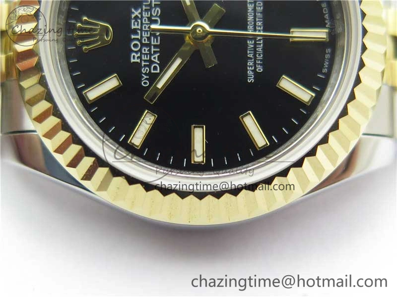Datejust 28mm 279173 SS YG BP Maker Best Edition Black Dial on SS YG Jubilee Bracelet ETA2671