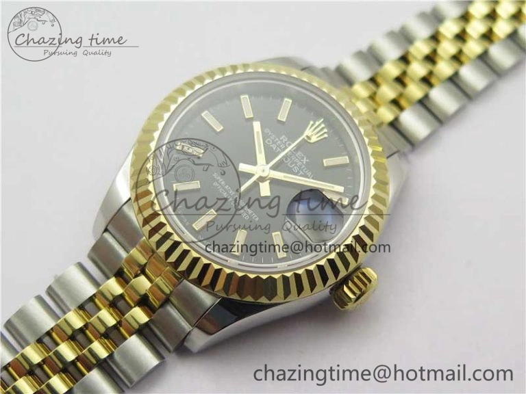 Datejust 28mm 279173 SS YG BP Maker Best Edition Black Dial on SS YG Jubilee Bracelet ETA2671