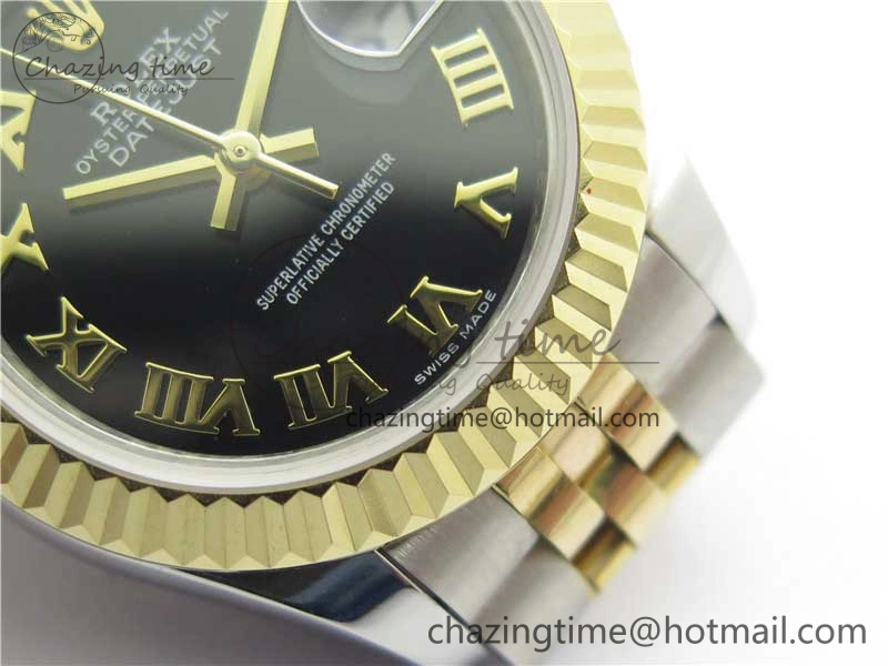 Datejust 28mm 279173 SS YG BP Maker Best Edition Black Roman Markers Dial on SS YG Jubilee Bracelet ETA2671