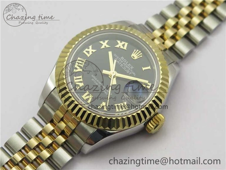 Datejust 28mm 279173 SS YG BP Maker Best Edition Black Roman Markers Dial on SS YG Jubilee Bracelet ETA2671