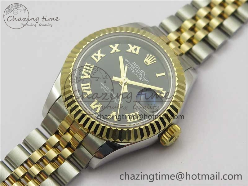 Datejust 28mm 279173 SS YG BP Maker Best Edition Black Roman Markers Dial on SS YG Jubilee Bracelet ETA2671