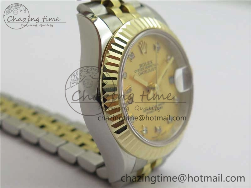 Datejust 28mm 279173 SS YG BP Maker Best Edition Gold Crystal Dial on SS YG Jubilee Bracelet ETA2671