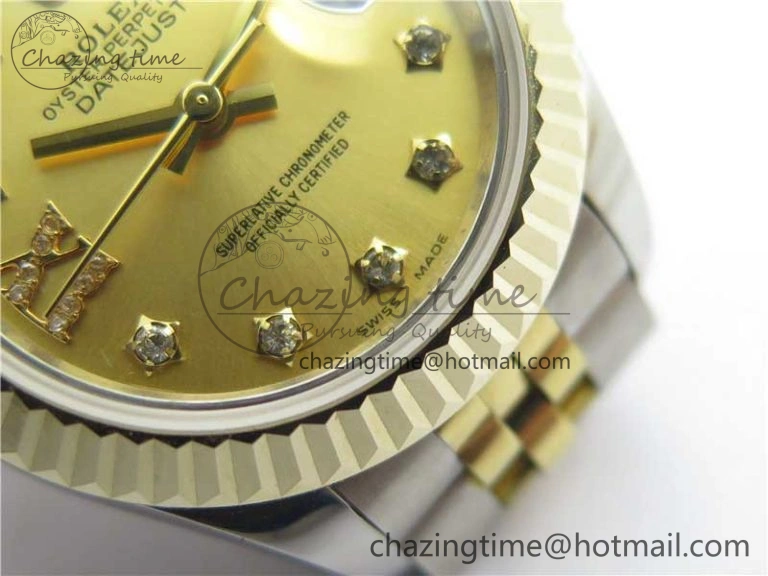 Datejust 28mm 279173 SS YG BP Maker Best Edition Gold Crystal Dial on SS YG Jubilee Bracelet ETA2671