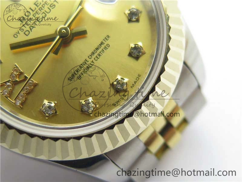 Datejust 28mm 279173 SS YG BP Maker Best Edition Gold Crystal Dial on SS YG Jubilee Bracelet ETA2671