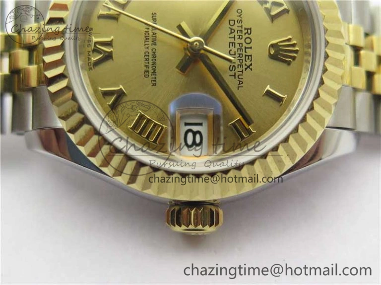 Datejust 28mm 279173 SS YG BP Maker Best Edition Gold Roman Markers Dial on SS YG Jubilee Bracelet ETA2671