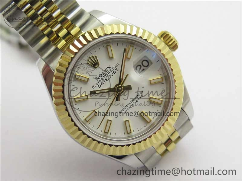 Datejust 28mm 279173 SS YG BP Maker Best Edition White Dial on SS YG Jubilee Bracelet ETA2671