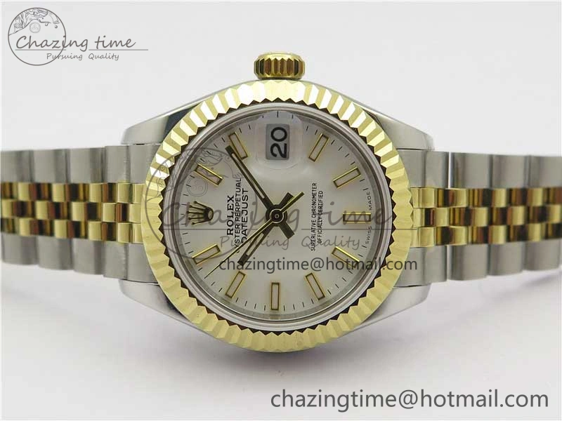 Datejust 28mm 279173 SS YG BP Maker Best Edition White Dial on SS YG Jubilee Bracelet ETA2671