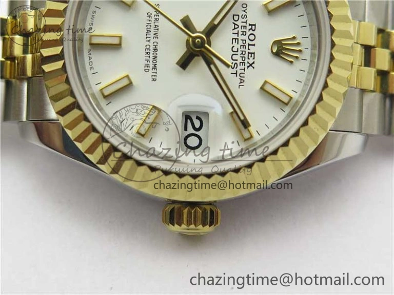 Datejust 28mm 279173 SS YG BP Maker Best Edition White Dial on SS YG Jubilee Bracelet ETA2671