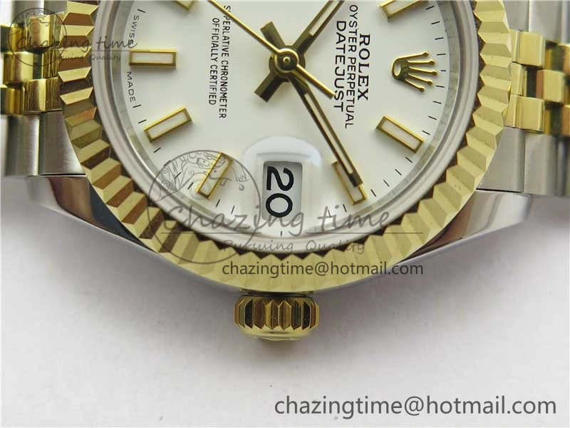 Datejust 28mm 279173 SS YG BP Maker Best Edition White Dial on SS YG Jubilee Bracelet ETA2671
