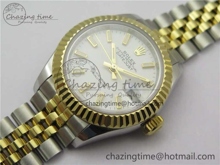 Datejust 28mm 279173 SS YG BP Maker Best Edition White Dial on SS YG Jubilee Bracelet ETA2671