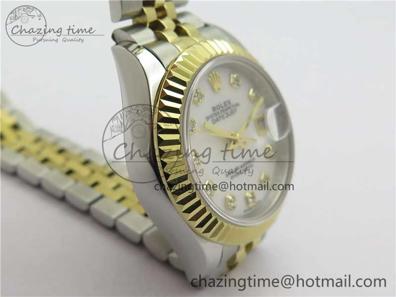 Datejust 28mm 279173 SS YG BP Maker Best Edition White MOP Crystal Dial on SS YG Jubilee Bracelet ETA2671