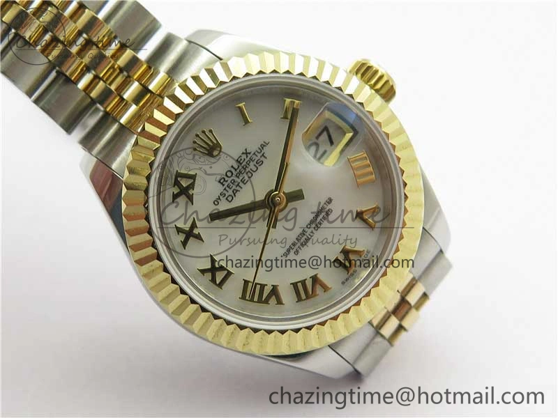 Datejust 28mm 279173 SS YG BP Maker Best Edition White Roman Markers Dial on SS YG Jubilee Bracelet ETA2671