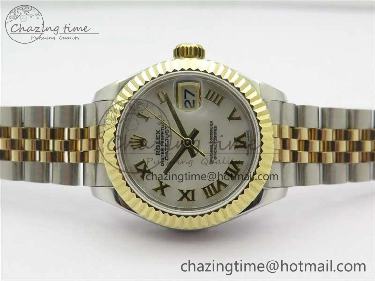 Datejust 28mm 279173 SS YG BP Maker Best Edition White Roman Markers Dial on SS YG Jubilee Bracelet ETA2671