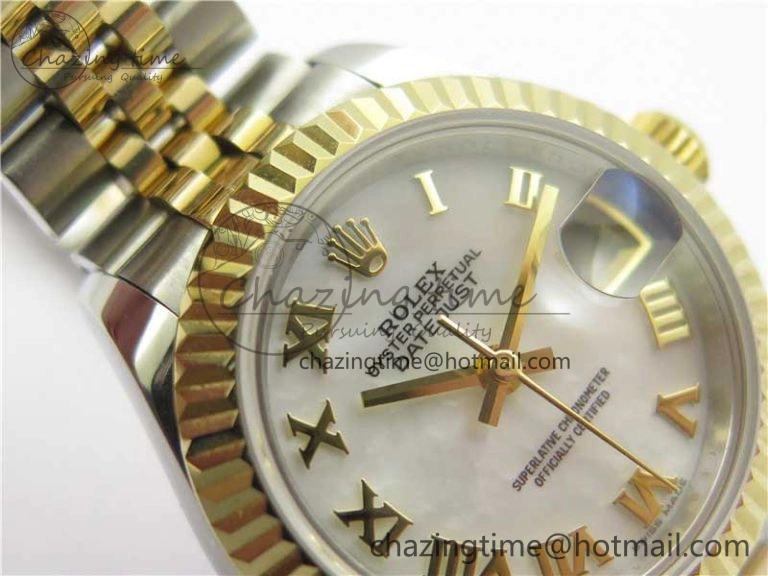 Datejust 28mm 279173 SS YG BP Maker Best Edition White Roman Markers Dial on SS YG Jubilee Bracelet ETA2671
