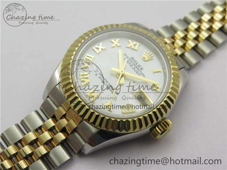 Datejust 28mm 279173 SS YG BP Maker Best Edition White Roman Markers Dial on SS YG Jubilee Bracelet ETA2671