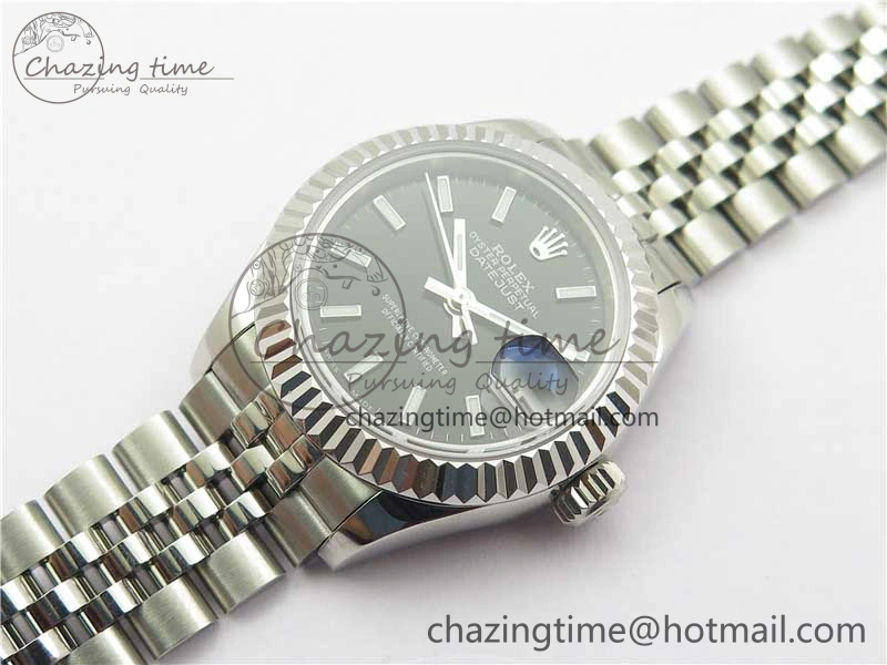 Datejust 28mm 279174 SS BP Maker Best Edition Black Dial on SS Jubilee Bracelet ETA2671