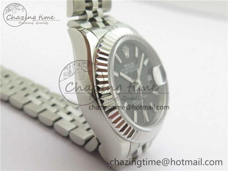 Datejust 28mm 279174 SS BP Maker Best Edition Black Dial on SS Jubilee Bracelet ETA2671