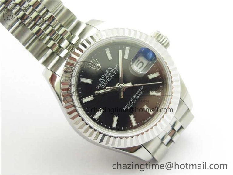 Datejust 28mm 279174 SS BP Maker Best Edition Black Dial on SS Jubilee Bracelet ETA2671