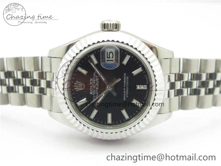 Datejust 28mm 279174 SS BP Maker Best Edition Black Dial on SS Jubilee Bracelet ETA2671