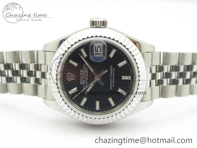 Datejust 28mm 279174 SS BP Maker Best Edition Black Dial on SS Jubilee Bracelet ETA2671