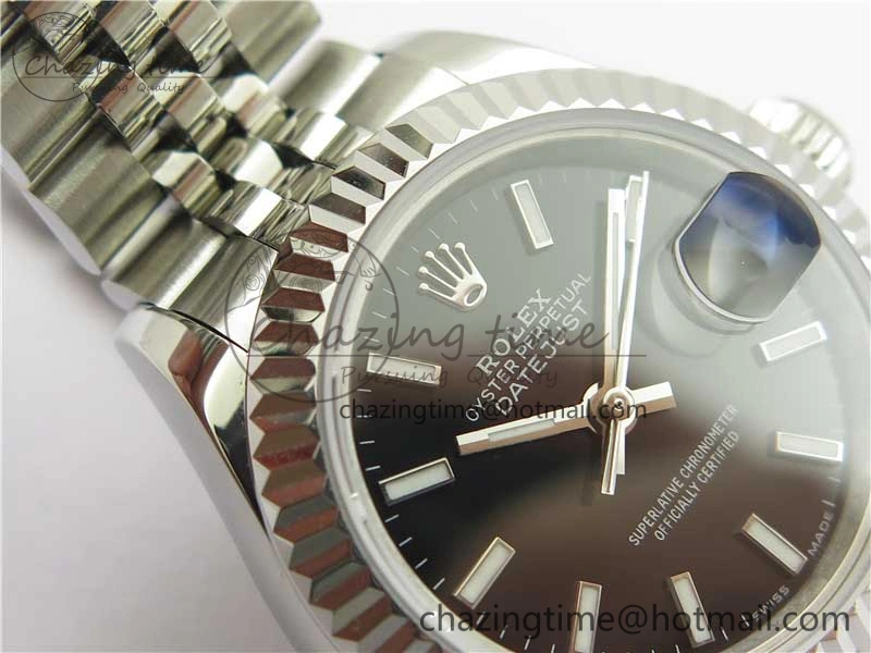 Datejust 28mm 279174 SS BP Maker Best Edition Black Dial on SS Jubilee Bracelet ETA2671