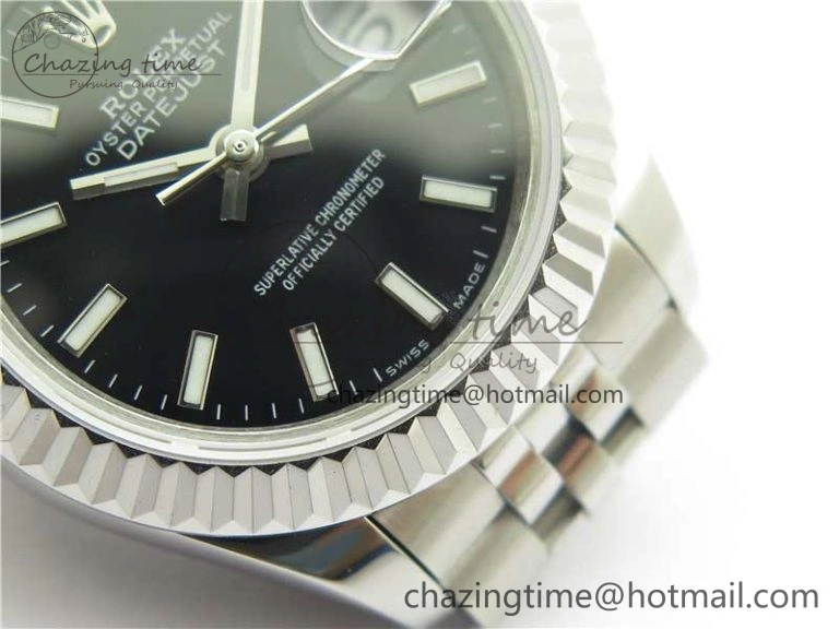 Datejust 28mm 279174 SS BP Maker Best Edition Black Dial on SS Jubilee Bracelet ETA2671
