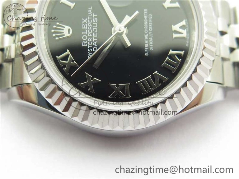 Datejust 28mm 279174 SS BP Maker Best Edition Black Roman Dial on SS Jubilee Bracelet ETA2671