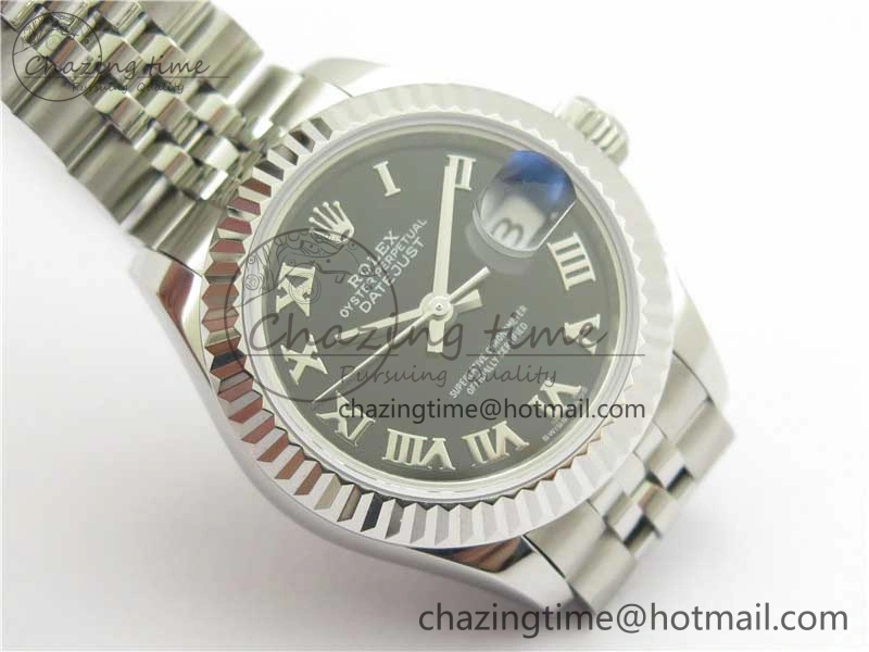 Datejust 28mm 279174 SS BP Maker Best Edition Black Roman Dial on SS Jubilee Bracelet ETA2671