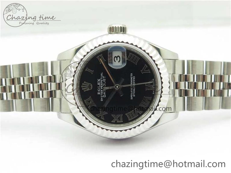 Datejust 28mm 279174 SS BP Maker Best Edition Black Roman Dial on SS Jubilee Bracelet ETA2671