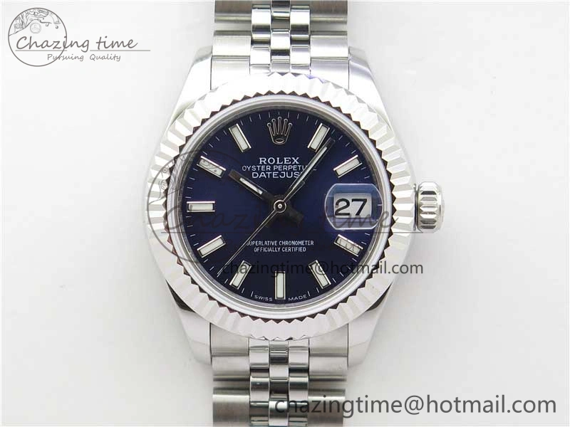 Datejust 28mm 279174 SS BP Maker Best Edition Blue Dial on SS Jubilee Bracelet ETA2671