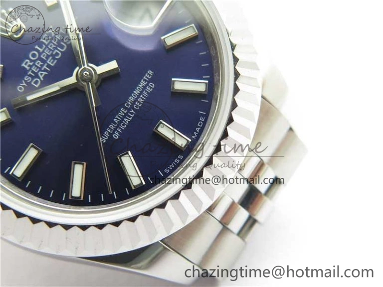 Datejust 28mm 279174 SS BP Maker Best Edition Blue Dial on SS Jubilee Bracelet ETA2671